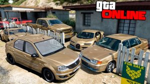 Угнал кучу золотых чит тачек и огромный монстр трак у мажора за 180 сек! Битва воров в ГТА 5 Онлайн