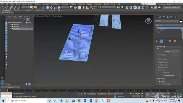 3dMax TURBO SMOOTH EDITING POLY Tutorial смотреть онлайн