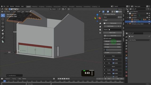 The Archipack add-on in Blender смотреть онлайн