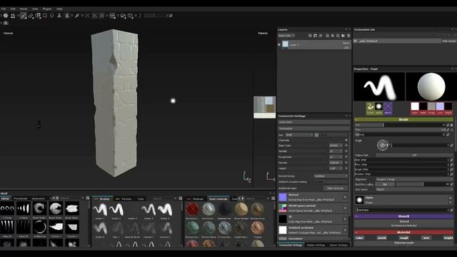 Texturing simple pillar 3ds max - Substance painter смотреть онлайн