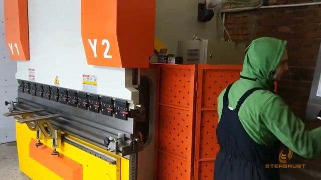 Настройка гидравлического листогибочного пресса Stalex WE67K-100_3200 смотреть онлайн