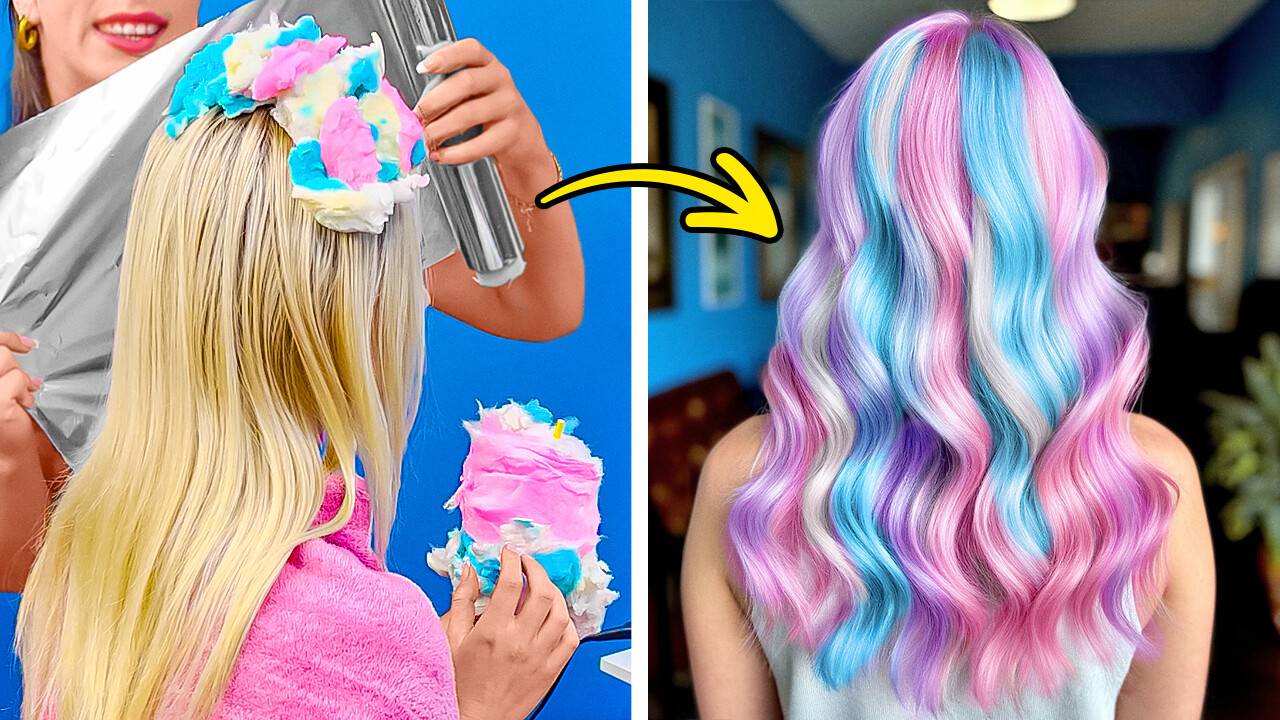 ГЕНИАЛЬНЫЕ ЛАЙФХАКИ ДЛЯ ВОЛОС НА ЛЮБОЕ СОБЫТИЕ 🤩💖 смотреть онлайн