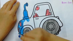 Синий трактор: раскраска / Blue tractor: coloring book
