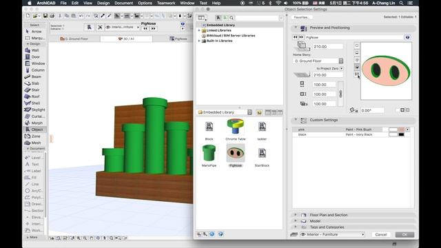 【GDL Tutorial】How To Make A Pig Nose With ARCHICAD GDL