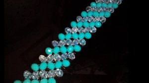 Браслет из бусин. Простое украшение. МК