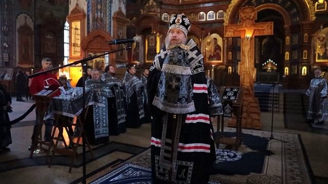 Проповедь митрополита Леонтия, после совершения чина Пассии смотреть онлайн