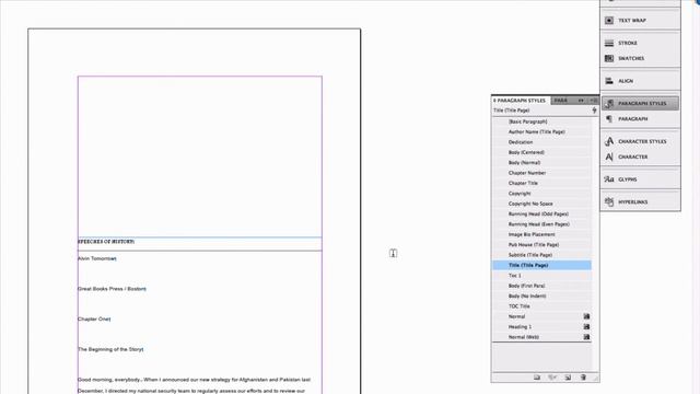 InDesign Book Template Formatting How To Video смотреть онлайн