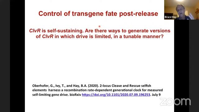 Manipulating wild populations using Cleave and Rescue (ClvR) selfish genetic elements- Sept 16,2020 смотреть онлайн