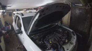 замена передних втулок стабилизатора Рено дастер