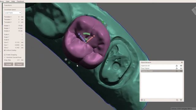 Meshmixer - Crown design with spacer смотреть онлайн