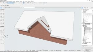 ArchiCAD - подрезка сложной кровли