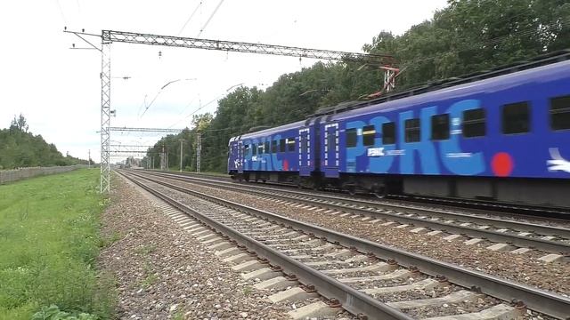 Электропоезд ЭП2Д-0034 "ЦППК/РЭКС-экспресс" (ТЧ-3) следует резервом. смотреть онлайн