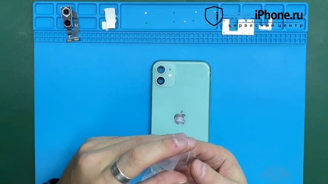 Замена стекла основной (задней) камеры на iPhone 11 смотреть онлайн