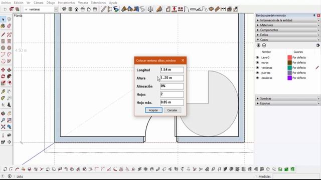 Tutorial paso a paso Modelo Mini Casa 4.5x5m en SketchUp con Dibac parte 1 смотреть онлайн