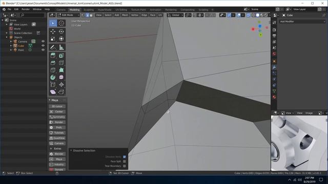 Blender Hard Surface Tutorial - Universal Joint - Part 1 смотреть онлайн