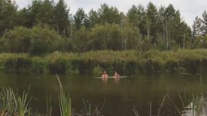 Часть 4. Голышом моемся и загораем на пляже чернобыльской реки Уж. Поход в Припять 2020