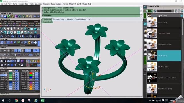 Ring with Matrix Gemvision #gemvision #gemvisionmatrix9 #matrix9 #ring #tutorial #rhinoceros #rhino смотреть онлайн