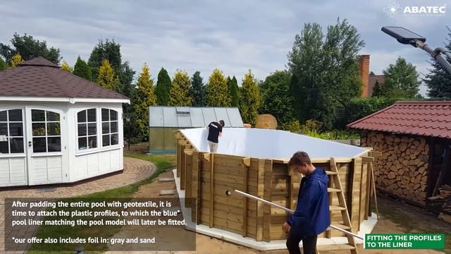 How to build a wooden pool in 48hrs? A timelapse video. смотреть онлайн