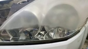 Химическая полировка фар nissan wingroad.