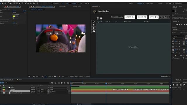 Subtitle Pro for After Effects v2.4 смотреть онлайн