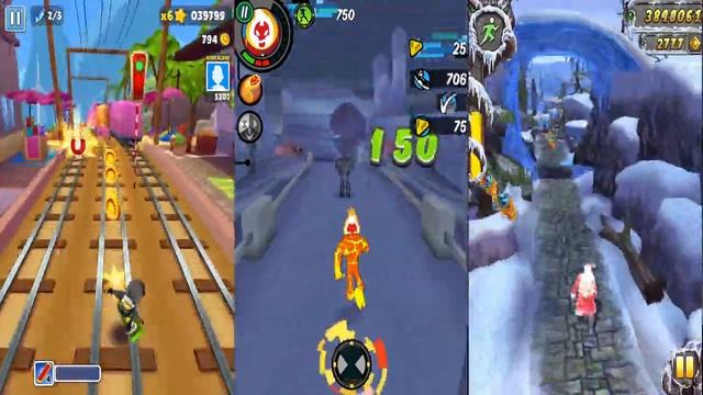 Subway Surfers 🏄♀️NEW UPDATE: Bali Vs Ben 10: Up to Speed Vs Temple Run 2, FROZEN SHADOWS Map смотреть онлайн