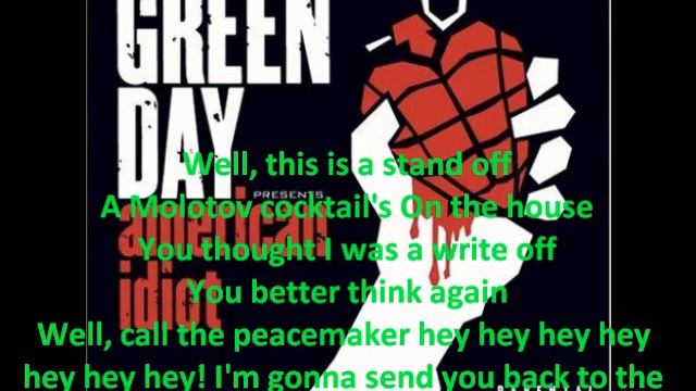 Green Day - "Peacemaker" (+Lyrics) смотреть онлайн