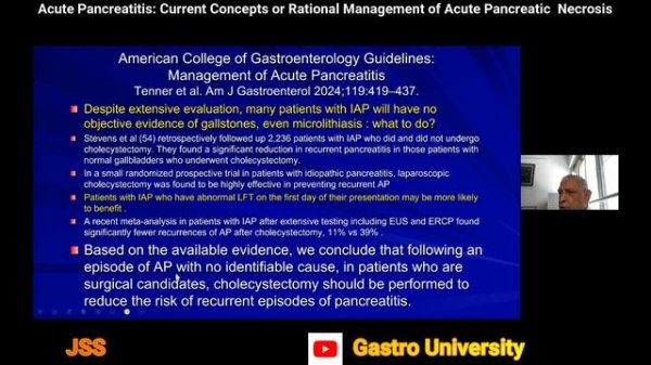 Acute Pancreatitis: Current Concepts or Rational Management of Acute Pancreatic Necrosis