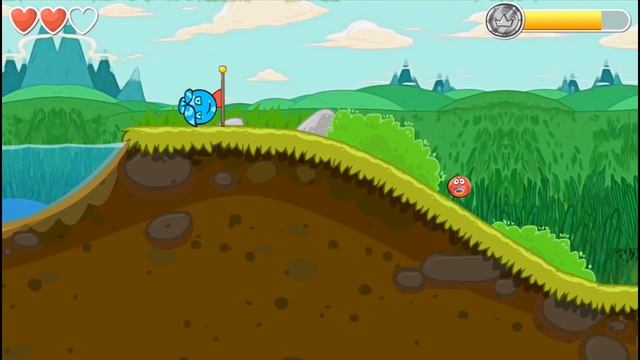 Несносный Красный Шарик VS ОГОНЬ И ВОДА Новый Мульт Игра RED BALL 4 Volume 5 INTO THE CAVE смотреть онлайн