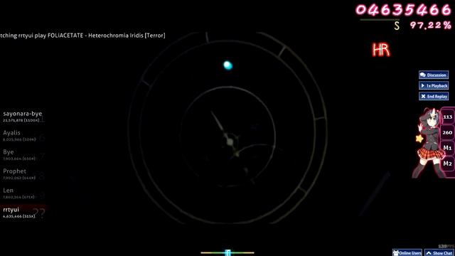 [osu!] Pro Player Replay (rrtyui) FOLiACETATE - Heterochromia Iridis смотреть онлайн
