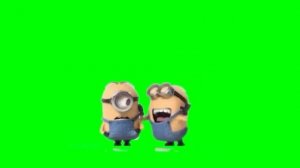 green screen minion