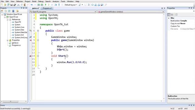 OpenGL and C# tutorial | The OpenTK Library | Part -1 | Environment Setup and Creating a Window смотреть онлайн