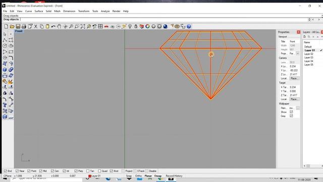 @Diamond Golden wedding Ring Design | Rhino cad jewelry Design tutorial | By Designerkaushu смотреть онлайн