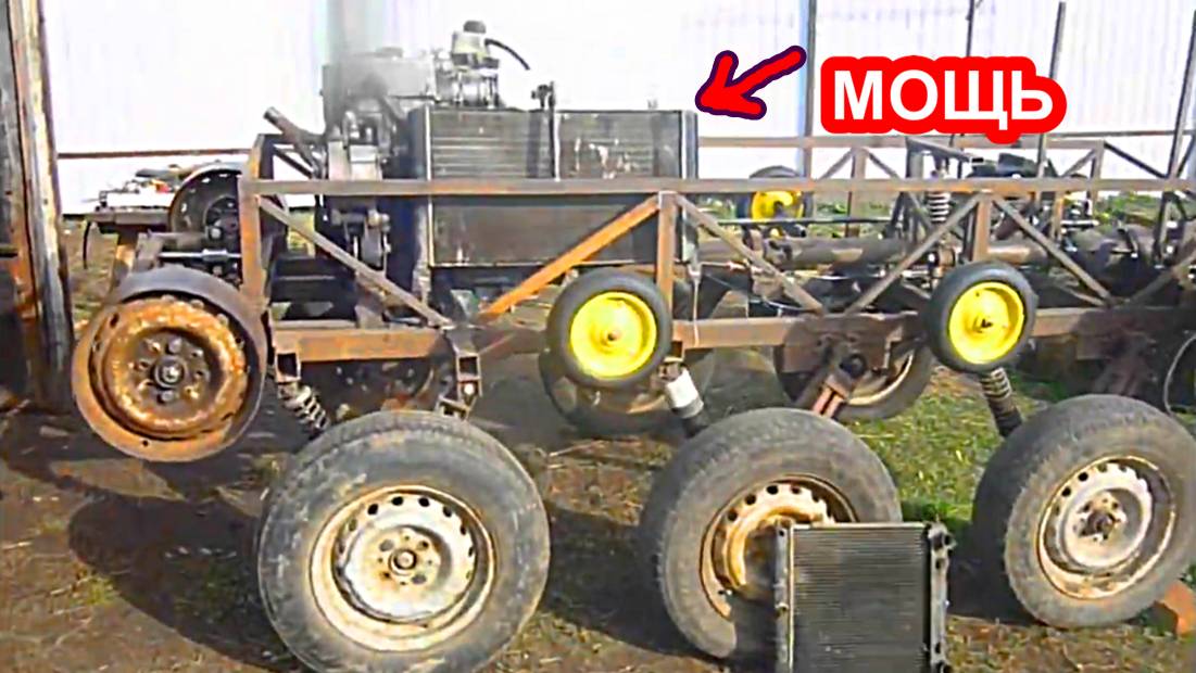 Поставил радиатор с ваз 2110 на самодельный гусеничный вездеход смотреть онлайн