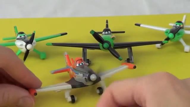 Planes 4-Pack Ned Zed Super Charged Dusty Crophopper and Ripslinger New Disney Planes Diecast смотреть онлайн