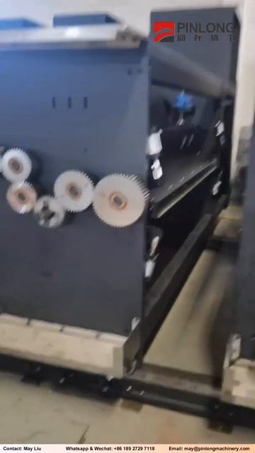 PinLong Inside-outside flexo printer for corrugated Container, with IR dryer slotter die cutter смотреть онлайн