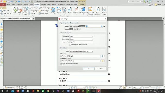 استخراج عدد محدد من الصفحات من ملف Pdf باستخدام برنامج PDF-XChange Editor смотреть онлайн