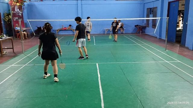 Junita/Nael Vs Frys/Abigail (4.3.24) #badmintonclub #badmintondoubles #badminton #badmintongame