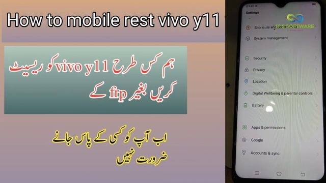 How to hard reset or factory data reset Vivo Y11|How to reset vivo y11 without frp | смотреть онлайн