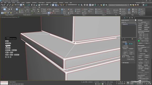 52 - Скругление углов с помощью Chamfer в 3ds Max 2025 смотреть онлайн