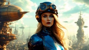 Красивые девушки в мире стимпанка | Короткометражный фильм от ИИ