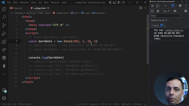 JavaScript Básico ao Avançado - 0506 - Date смотреть онлайн