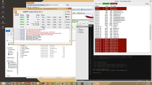 How To Install XAMPP 1.8.3 On Windows 8 - Tomcat Setup / Configuration смотреть онлайн