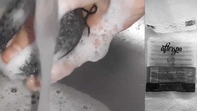 Afterspa | Угольный спонж конджаку | Charcoal Konjac Sponge | Веган | Без тестов на животных смотреть онлайн