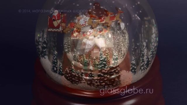 Снежный шар "Лесной домик" смотреть онлайн