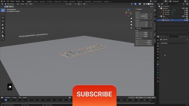 Blender 3.6 Text Features + 'Embossed' Animation смотреть онлайн