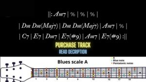 Blues Backing Track in Am