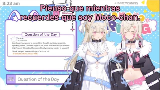 Moco-chan aprende el significado de su nombre en español. смотреть онлайн