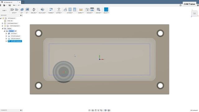 Fusion 360 CAM - Minimum Cutting Radius - 2D Contour part 7 смотреть онлайн