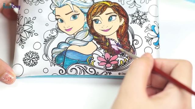 DISNEY FROZEN Color N' Style Fashion Purse Activity Coloring Elsa and Anna Frozen Video смотреть онлайн
