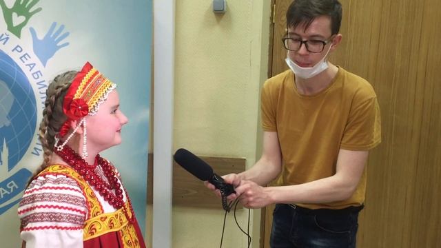 Олеся даёт интервью на конкурсе Инклюзивная Москва смотреть онлайн